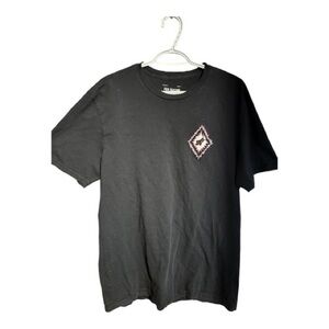 Fox Black Tee with Geometric Design